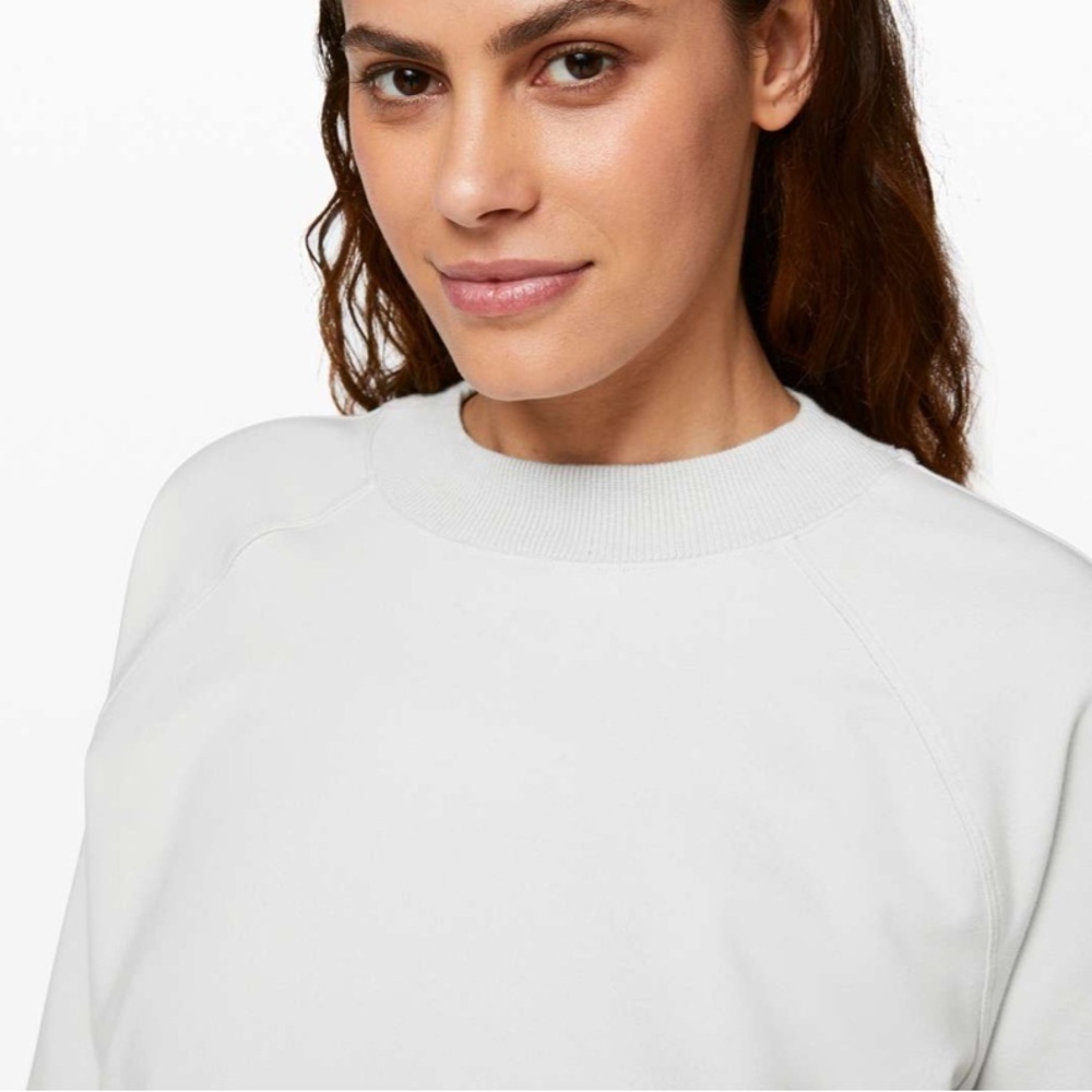 lululemon Ready To‎ Roll Crew Sweatshirt Pullover Vapor Sz 6